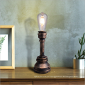 Lampe de table industrielle vintage en fer à tube d&#39;eau pour salon